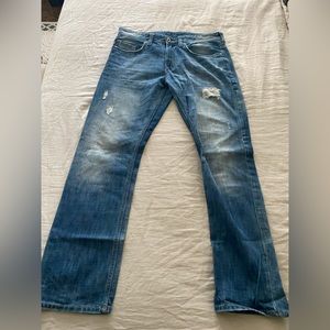 Buffalo David Bitton Blue Distressed Men’s Jeans 33x32